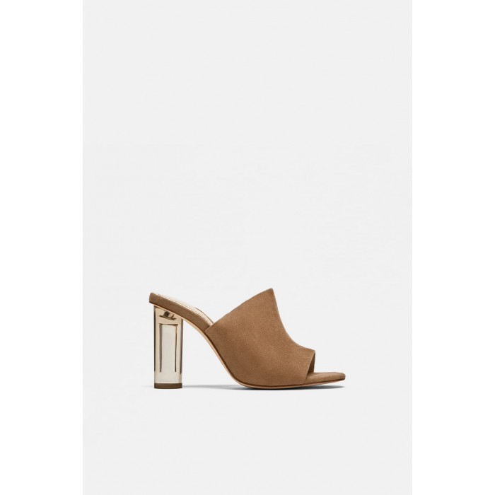 Zara perspex mules shops